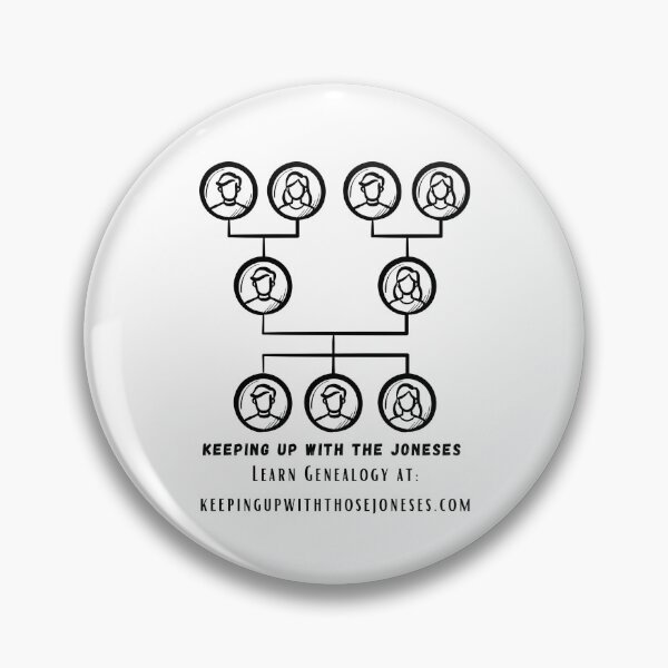 Item preview, Keeping Up With The Joneses-Pedigree Chart-Black Print designed and sold by Genealogyteam.
