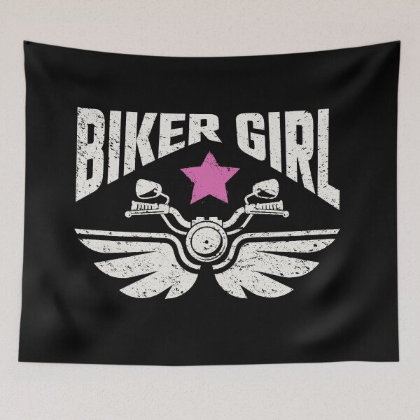 Item preview, Biker Girl wings star pink designed and sold by MayaBoelaars.