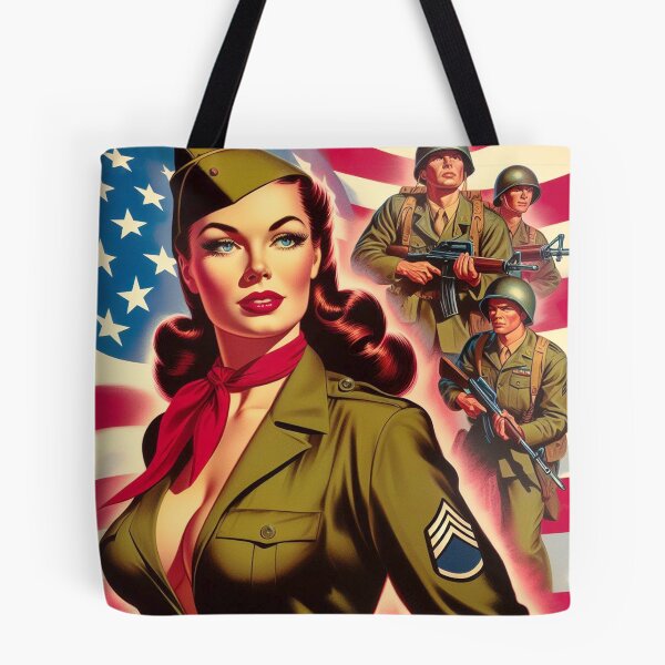 Item preview, Vintage Military Pin-up designed and sold by PulpVintage.
