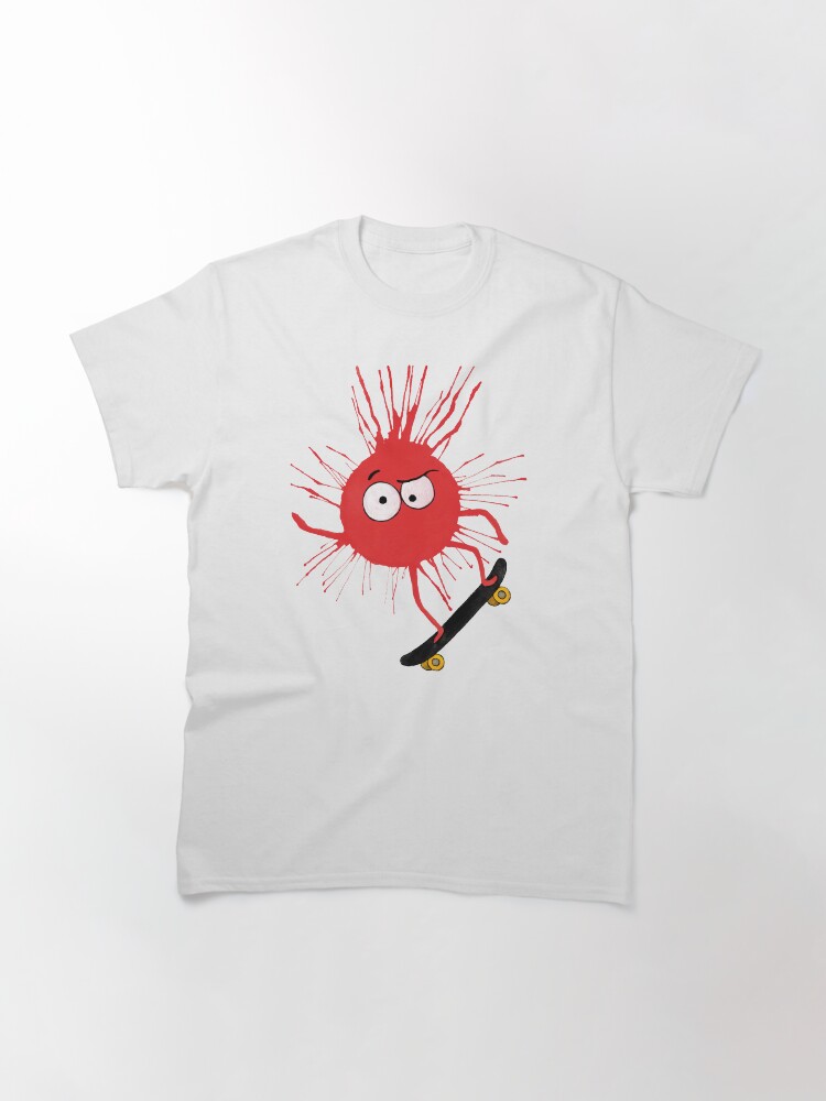 Thumbnail 3 of 7, Classic T-Shirt, Red puffball skaters designed and sold by CaryadArtwork.