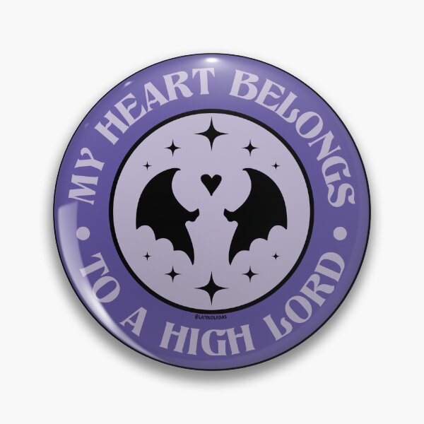 Item preview, My Heart Belongs To A High Lord / Smut Book Lover Purple Acotar Funny Gifts Rhysand Cassian Azriel High Lords Night Court Wingspan Bat Wings Tall Dark Fictional Book Boyfriend  designed and sold by Latinoladas.
