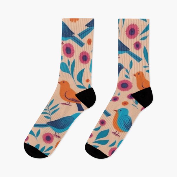 Item preview, RogerPattern - "Birds and Blossoms: A Nature-Inspired Fashion Print" designed and sold by RogerPattern.