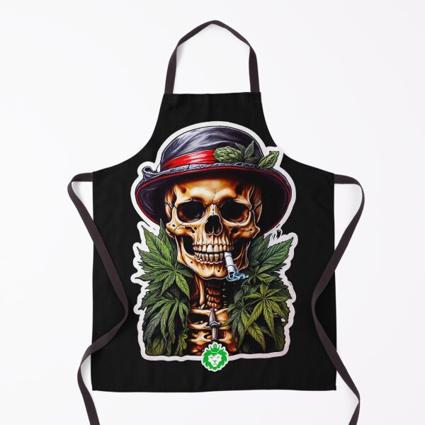 Item preview, Skull smoking weed designed and sold by GreenKingShop.