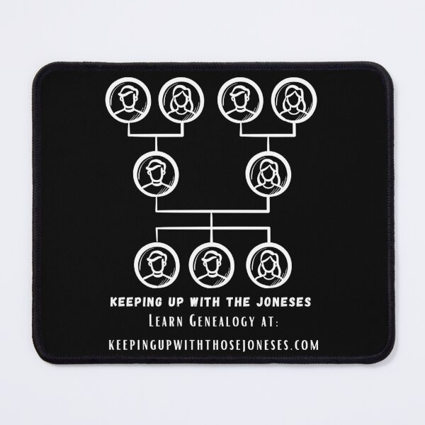 Item preview, Keeping Up With The Joneses pedigree chart-white print designed and sold by Genealogyteam.