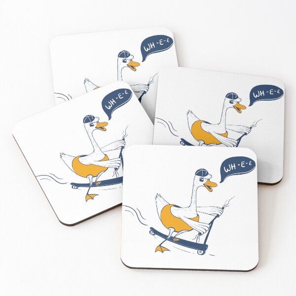 Item preview, Goose rides a scooter  designed and sold by KucheriavaArt.