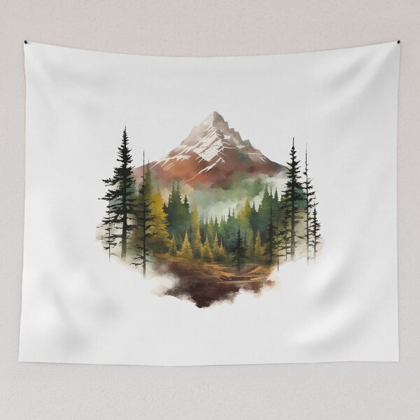 Item preview, Beautiful landscape with mountains, gift hiking designed and sold by Andrea-Design.