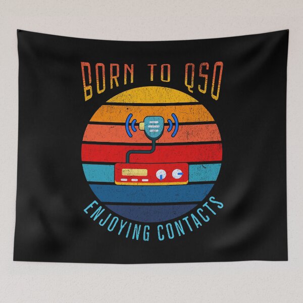 Item preview, Born To QSO Enjoying Contacts Radio Operator Ham Radio Amateur Radio Cool Gifts For Amateur Radio Lovers Radio Operators Amateur Radio Enthusiast designed and sold by Waves-of-Art.