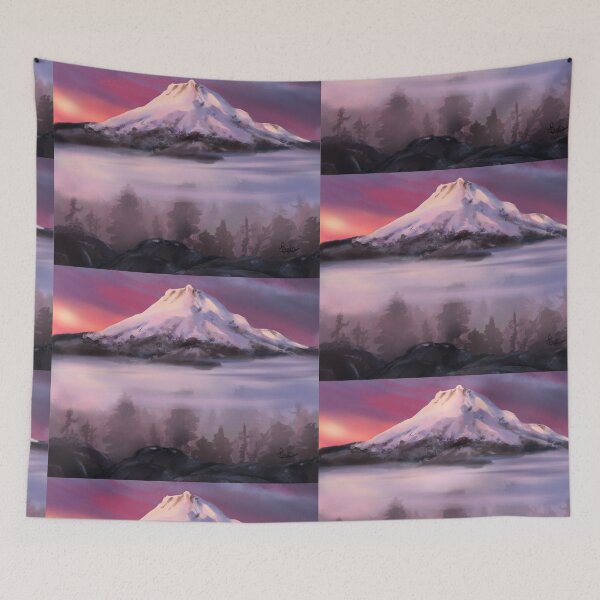 Aperçu de l'œuvre Mt. Hood Oregon Mountain au coucher du soleil - becsartisticvoid créée et vendue par Becs ArtisticVoid.