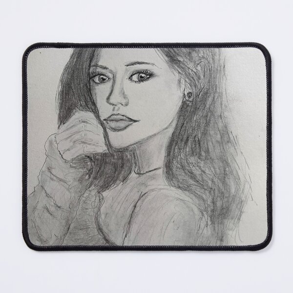 Item preview, Jenna pencil sketch designed and sold by Caterino Books and Art.
