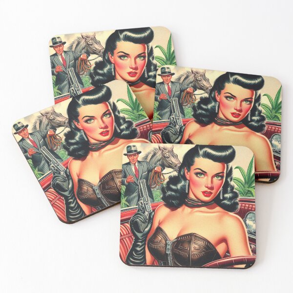 Item preview, Retro Beauty Pulp Woman designed and sold by PulpVintage.