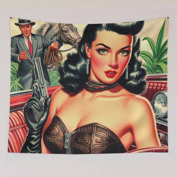Item preview, Retro Beauty Pulp Woman designed and sold by PulpVintage.
