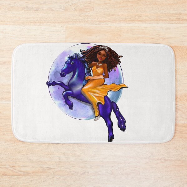 Item preview, African American Afro Queen on horse | Strong Black Woman Melanin Dance Art | Educated Black Girl Birthday Gift designed and sold by Artonmytee.