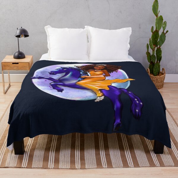 Item preview, African American Afro Queen on horse | Strong Black Woman Melanin Dance Art | Educated Black Girl Birthday Gift designed and sold by Artonmytee.