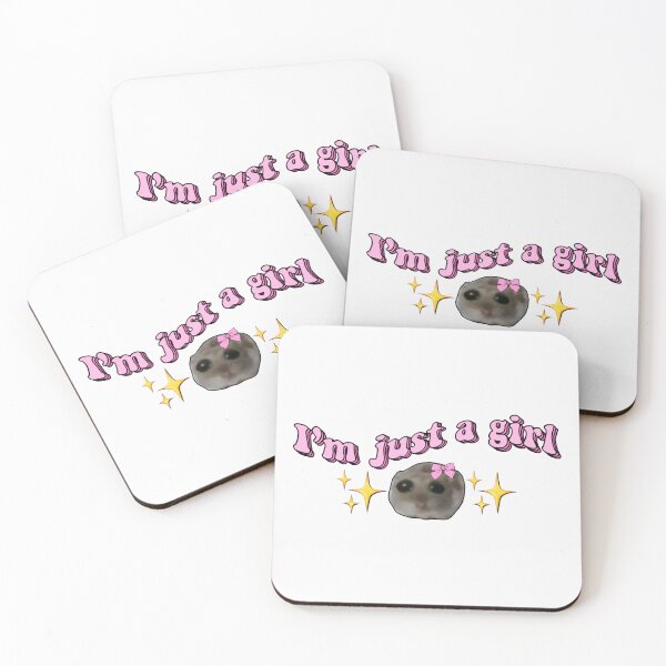 Item preview, Coquette Sad hamster meme I’m just a girl hamster designed and sold by vyascreations.