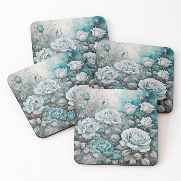 Item preview, Blue watercolor roses designed and sold by TenderSoar.