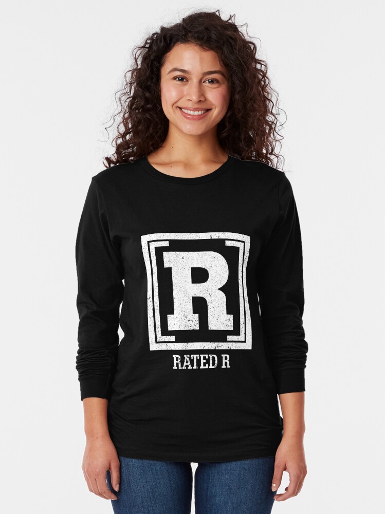 R Rated R Shirt Restricted Shirt Film Rating Shirt T Shirt By Catcatcatlife Redbubble