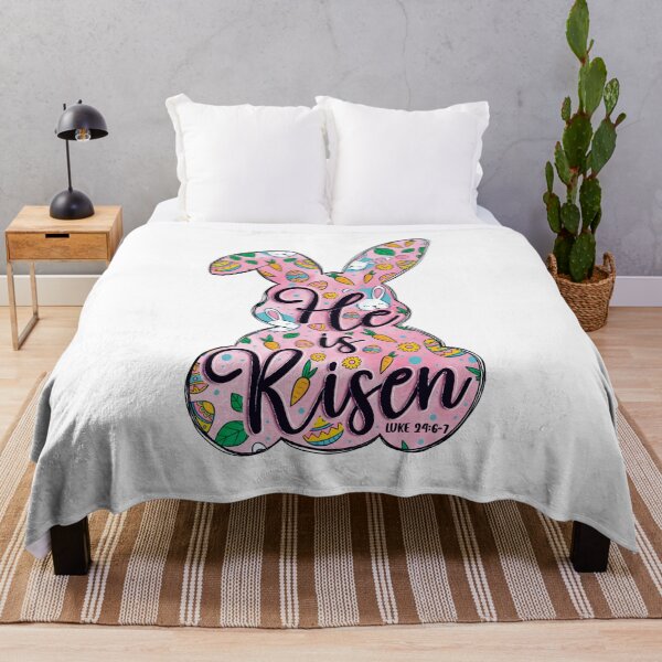 Item preview, He Is Risen, Bunny Christian | Easter Day designed and sold by LunaNovaArtShop.