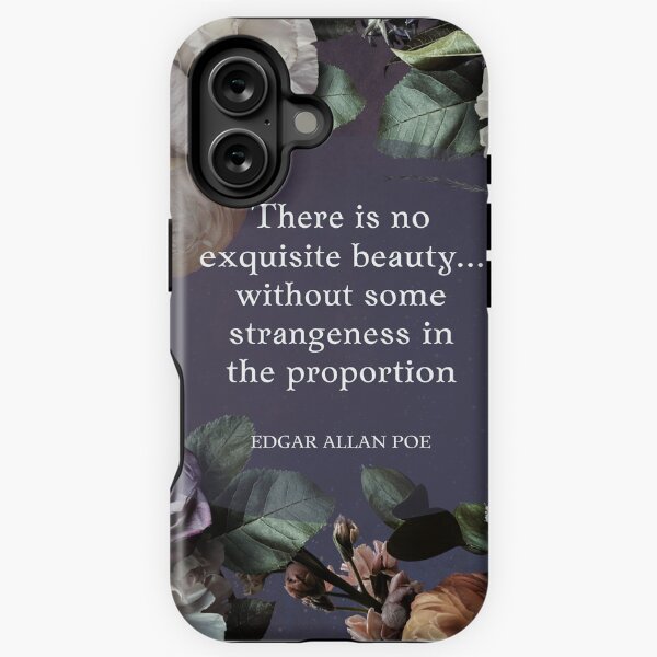 Vista previa del artículo con la obra «No existe una belleza exquisita Cita de Edgar Allan Poe», diseñado y vendido por CultandObscure.