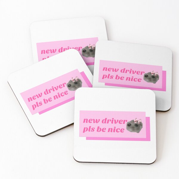 Item preview, Coquette Sad hamster car bumper sticker designed and sold by vyascreations.
