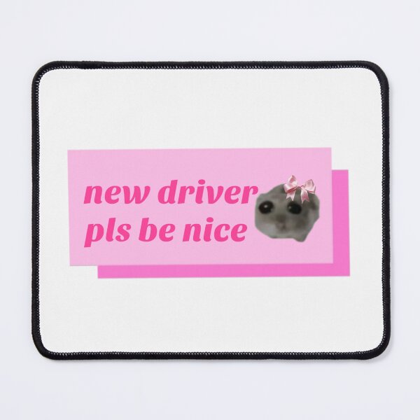Item preview, Coquette Sad hamster car bumper sticker designed and sold by vyascreations.