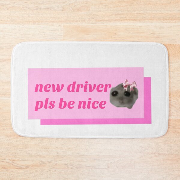 Item preview, Coquette Sad hamster car bumper sticker designed and sold by vyascreations.