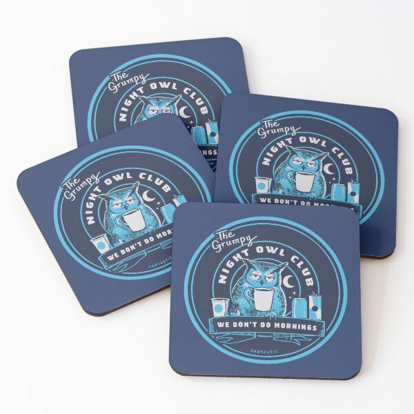 Item preview, Grumpy Night Owl Club - Circular designed and sold by Sabtastic.