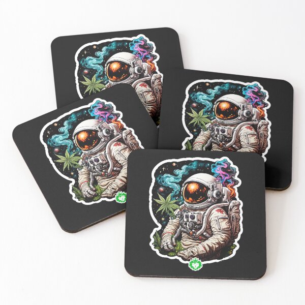 Item preview, Astronaut smoking weed designed and sold by GreenKingShop.