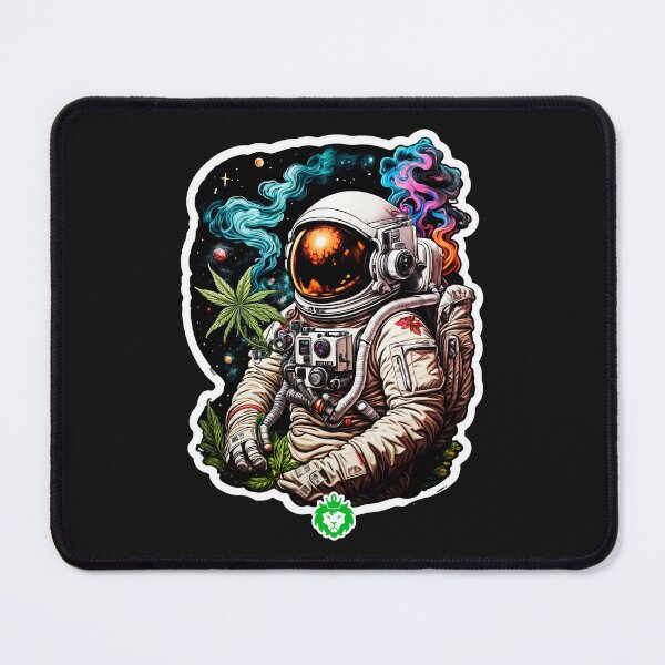 Item preview, Astronaut smoking weed designed and sold by GreenKingShop.