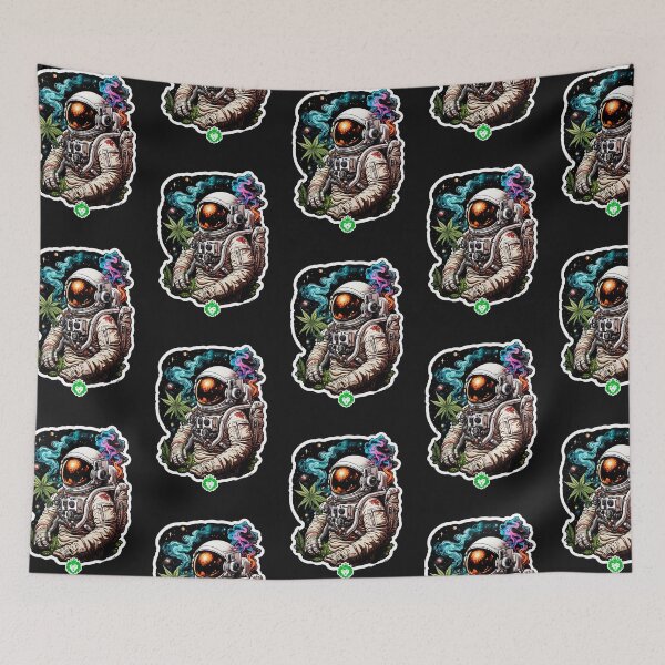 Item preview, Astronaut smoking weed designed and sold by GreenKingShop.