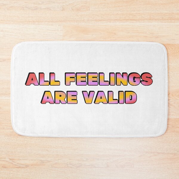 Item preview, All Feelings Are Valid - No Toxic Positivity - All vibes welcome - World Mental Health Day designed and sold by Inspirationmotivation.