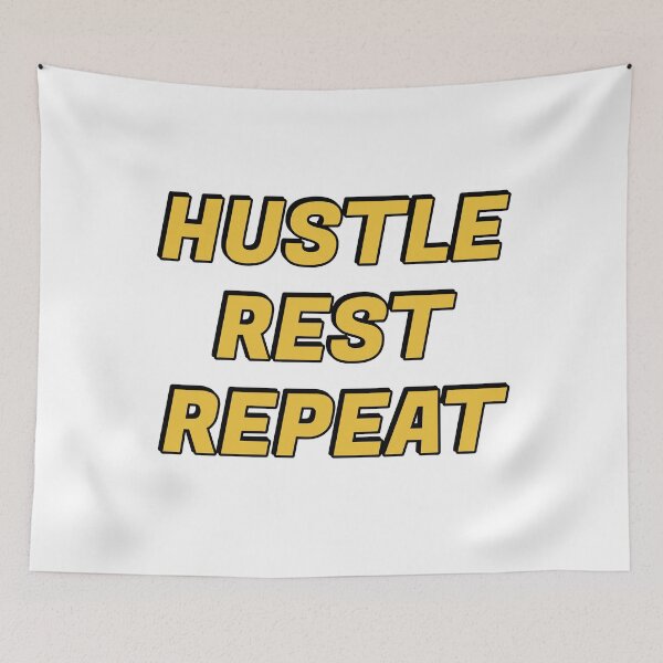 Item preview, Hustle Rest Repeat - Hustle quotes designed and sold by Inspirationmotivation.