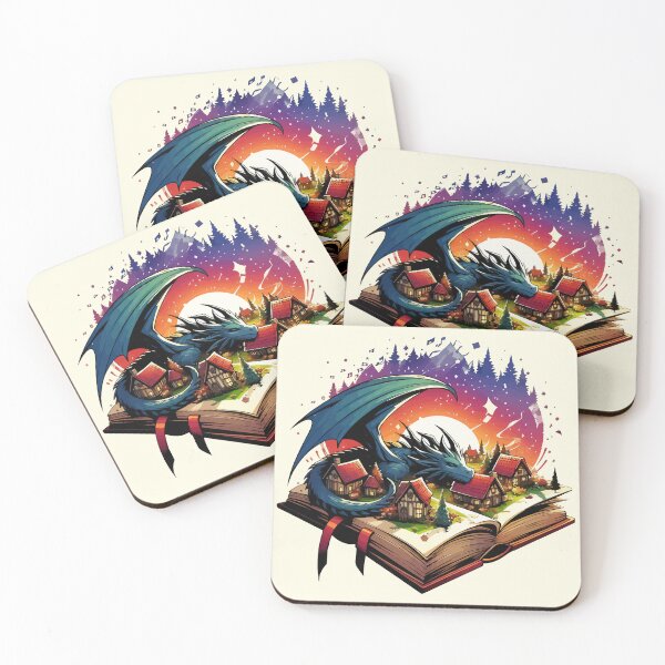 Item preview, Dragon Fantasy Books Reading is Fun designed and sold by TomFrontierArt.