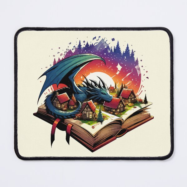 Item preview, Dragon Fantasy Books Reading is Fun designed and sold by TomFrontierArt.