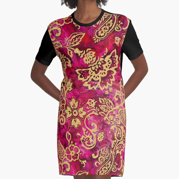 Item preview, Pink and Gold Brocade designed and sold by AnnaMaryla.