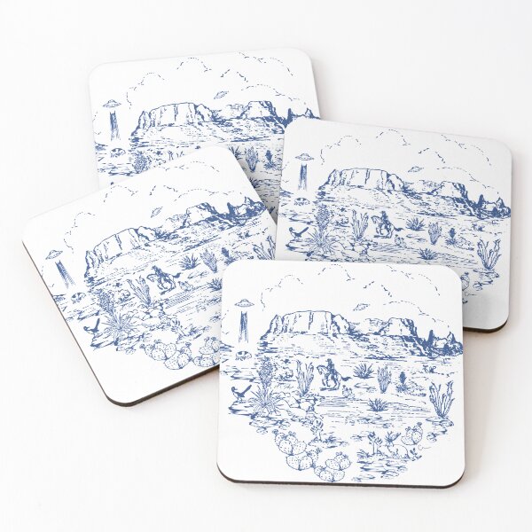 Item preview, Big Bend or Bust in Toile designed and sold by FeralAtBest.