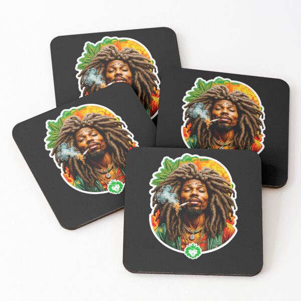 Item preview, Rastafari smoking weed designed and sold by GreenKingShop.