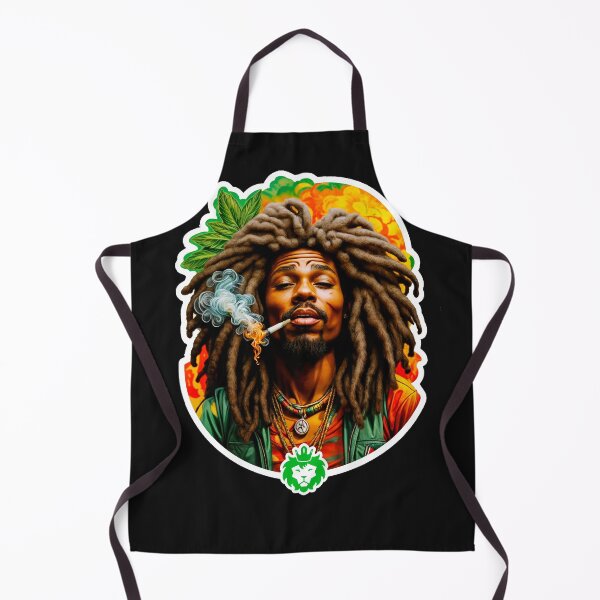 Item preview, Rastafari smoking weed designed and sold by GreenKingShop.