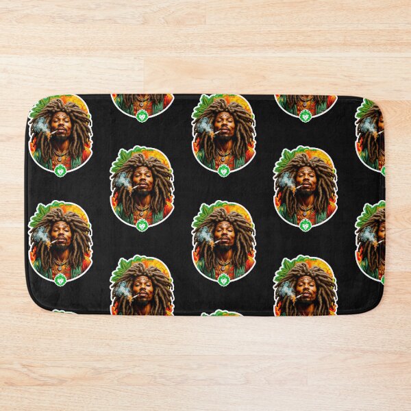 Item preview, Rastafari smoking weed designed and sold by GreenKingShop.
