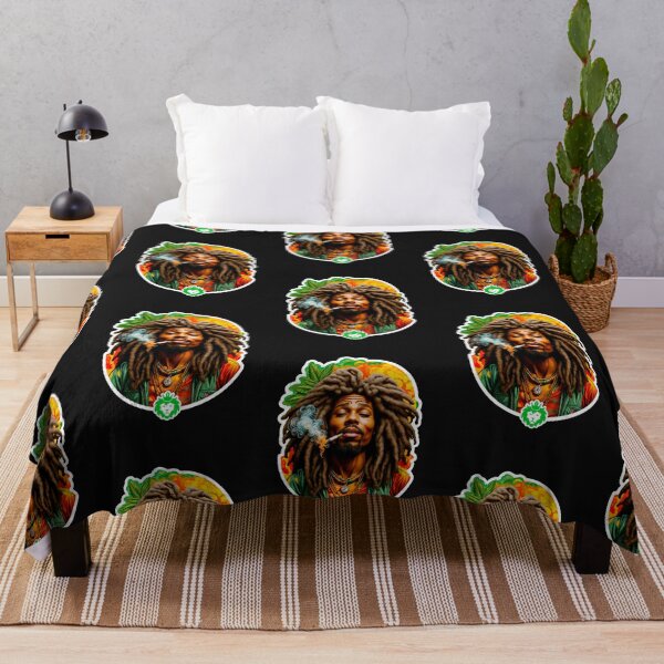 Item preview, Rastafari smoking weed designed and sold by GreenKingShop.