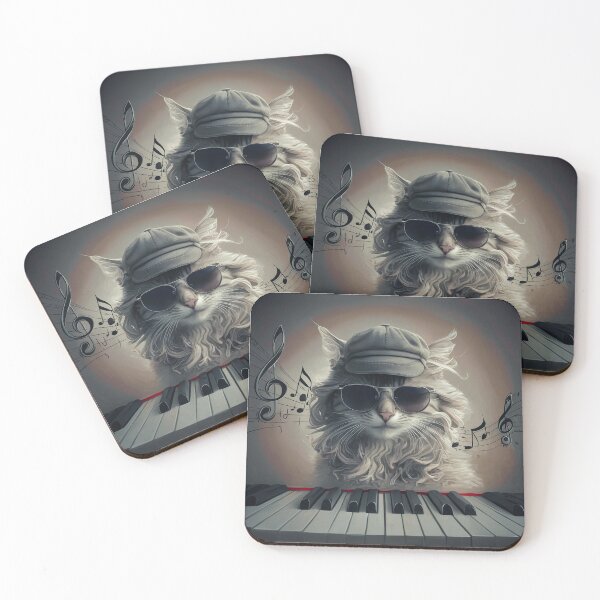 Item preview, Cat music piano designed and sold by Digital Dreams Arts.