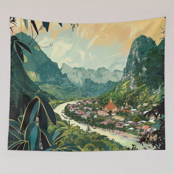 Item preview, Laos Digital Illustration designed and sold by ComicsFactory.