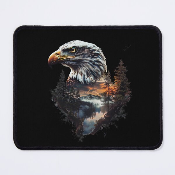 Item preview, My Spirit Mystical Animal is Eagle.Eagle head with nature. designed and sold by elnexshop.