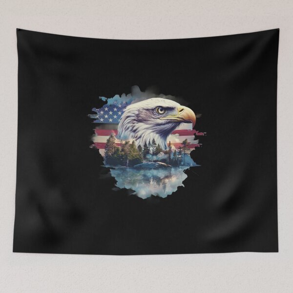 Item preview, My Spirit Mystical Animal is Eagle.Eagle head with nature. designed and sold by elnexshop.