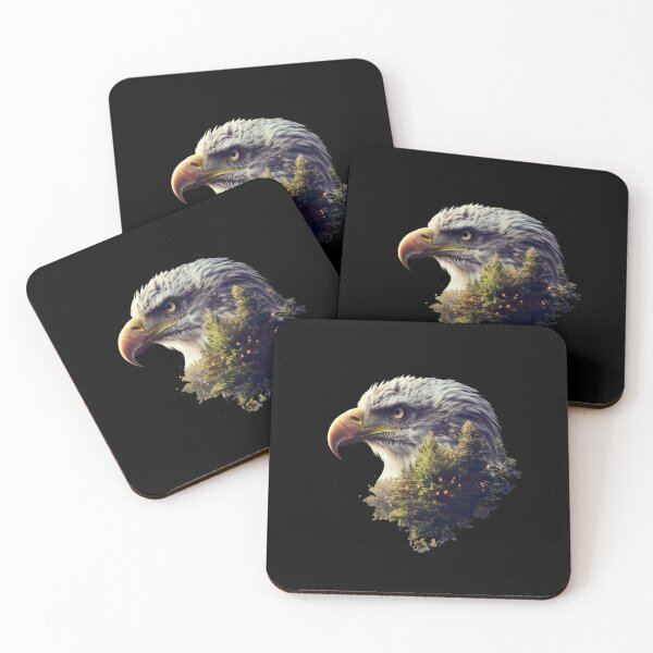 Item preview, My Spirit Mystical Animal is Eagle.Eagle head with nature designed and sold by elnexshop.