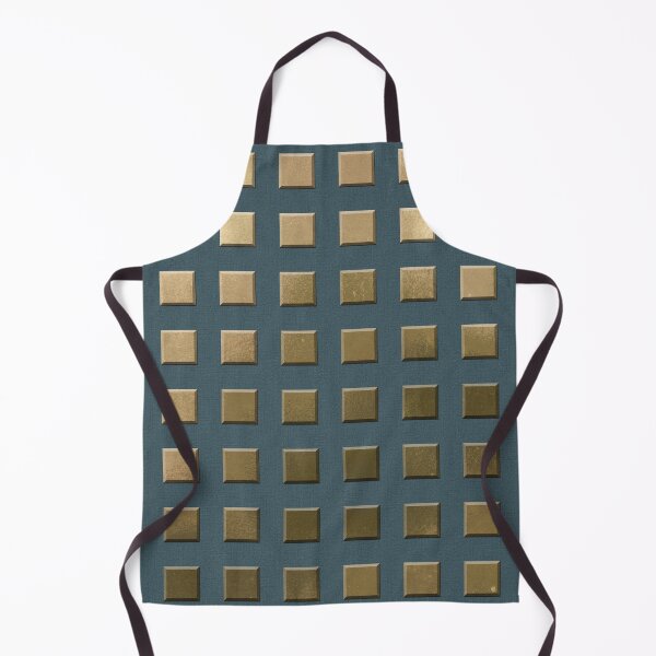 Item preview, Gold and Blue Metal 3D Squares Pattern designed and sold by Diana377.