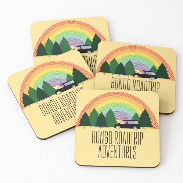 Item preview, Rainbow Bongo Roadtrip Adventures with trees designed and sold by LocalOddball.