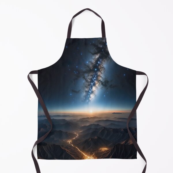 Item preview, Milky Way and mountains. Amazing scene with mountains and starry sky . Rock peaks and sky with stars. Night landscape with bright milky way.  designed and sold by digoarpi.