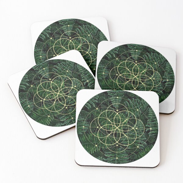 Item preview, Seed of Life in Ferns designed and sold by WildWoodlandWitch.