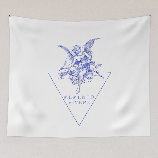 Item preview, Memento Vivere: Angelic Reminder to Seize the Day (Line Art Illustration) designed and sold by Sr-Javier.
