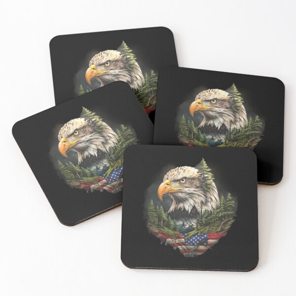 Item preview, My Spirit Mystical Animal is Eagle.Eagle head with nature designed and sold by elnexshop.